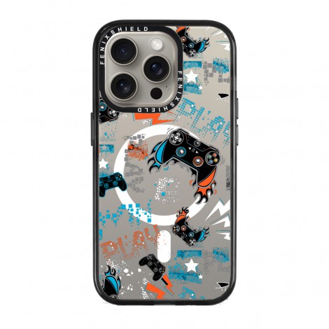 (แถมฟิล์มเคส) เคส FenixShield Tough EXTREME PRO | Mirror [ CRAZY GAMER ] สำหรับ iPhone 15 Pro Max / 15 Pro / 14 Pro Max